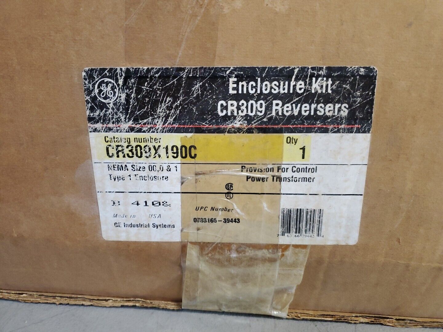 GE CR309X190C Enclosure Kit CR309 Reversers.                               4F-36