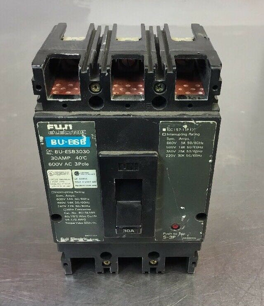 Fuji 30 Amp Electric Circuit Breaker, BU-ESB3030, 30Amp, 3 Pole, 600V       4E-4