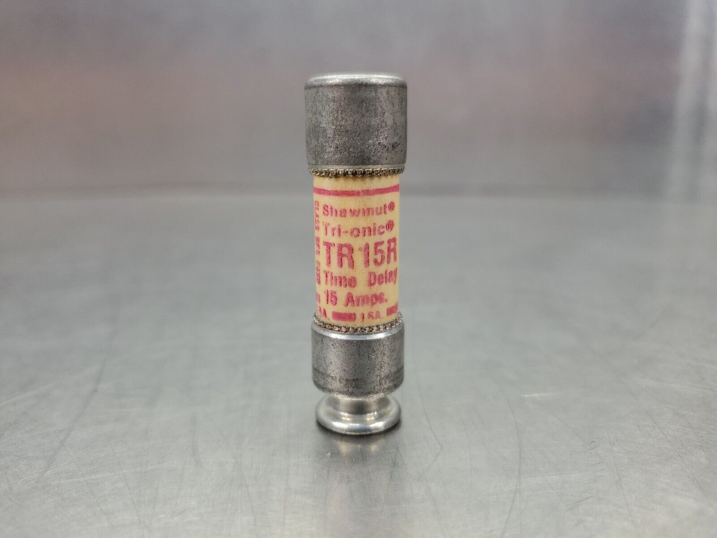 SHAWMUT TR15R Tri-onic Time Delay Fuse, 15 Amp, 250 VAC.               4D-BOX#4
