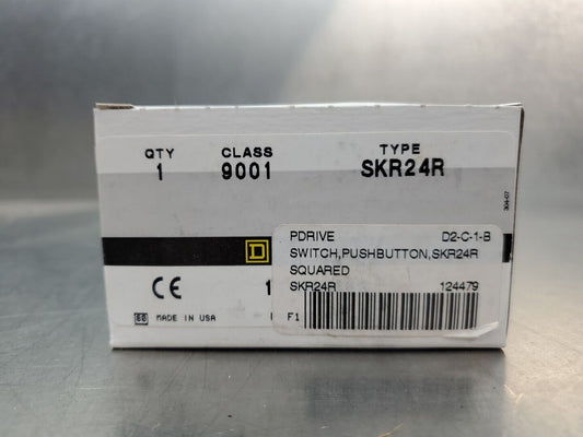 Square D 9001 SKR24R Mushroom Push Button Operator.                        4B-24