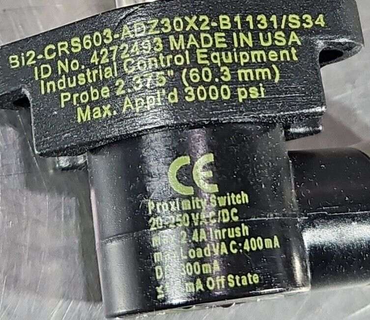 TURCK BI2-CRS603-ADZ30X2-B1131/S34 Proximity Sensor.                    Loc5D-19