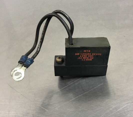 MTR AB-135104 REV.02 1250 VDC .22 MFD 3W 1.1 OHM.    Loc.4A