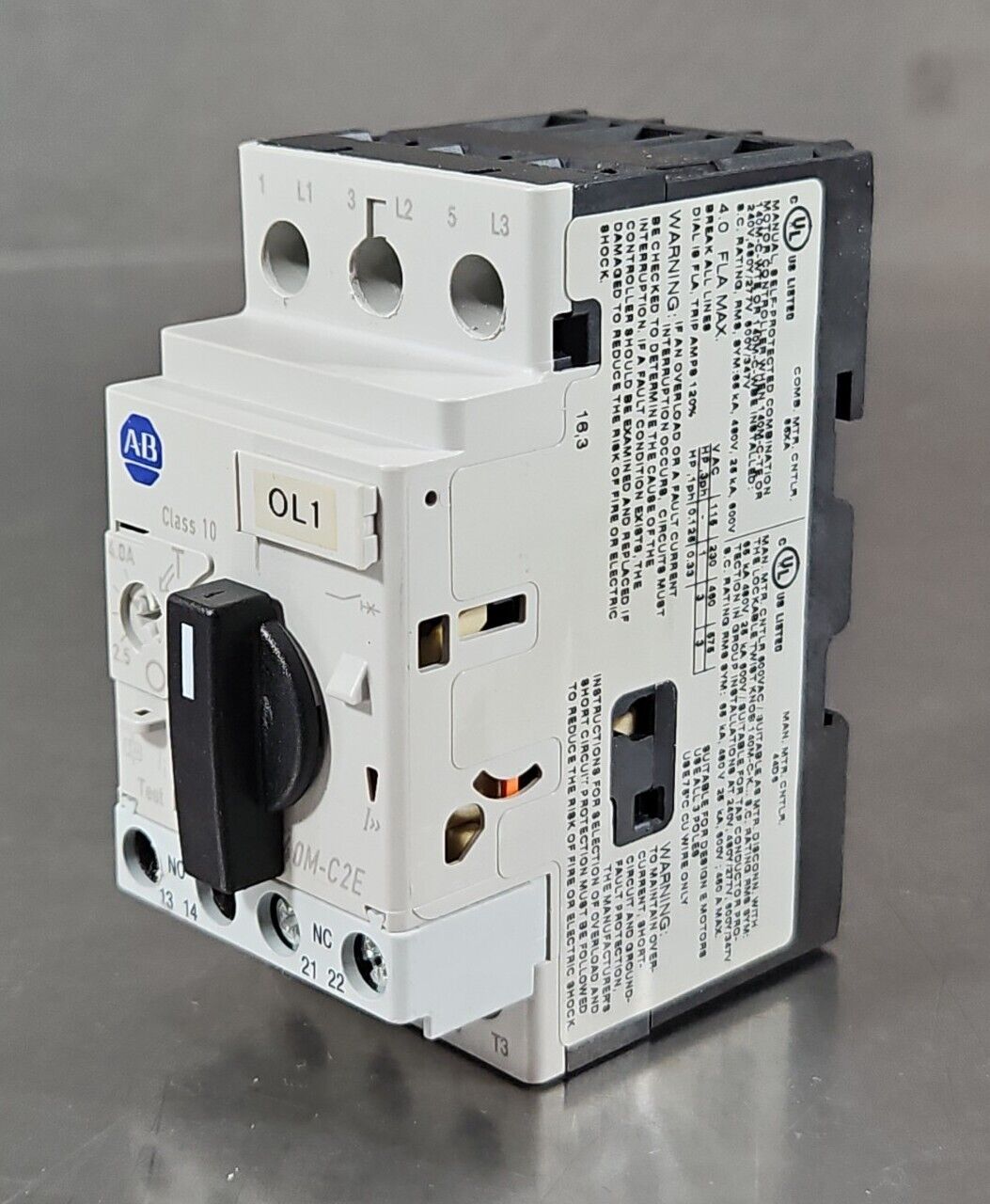 Allen Bradley 140M-C2E-B40 Ser C Circuit Breaker.                          4C-23