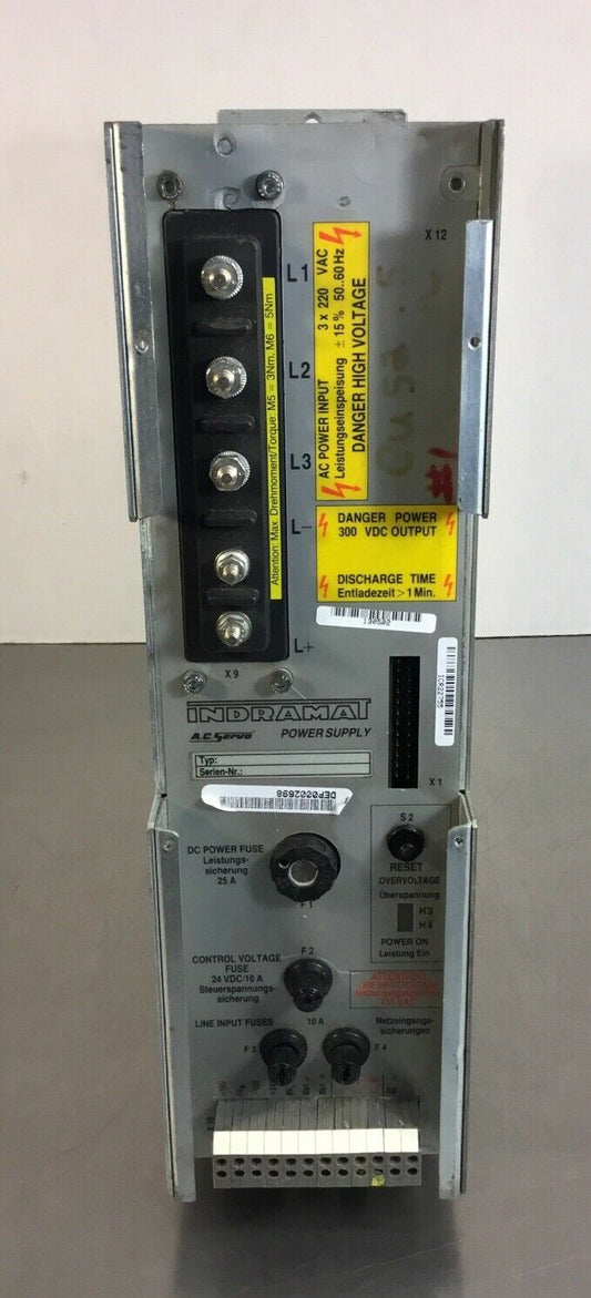 Bosch Indramat DEP0002698 AC Servo Power Supply IN: 3x220VAC OUT: 300VDC   1D
