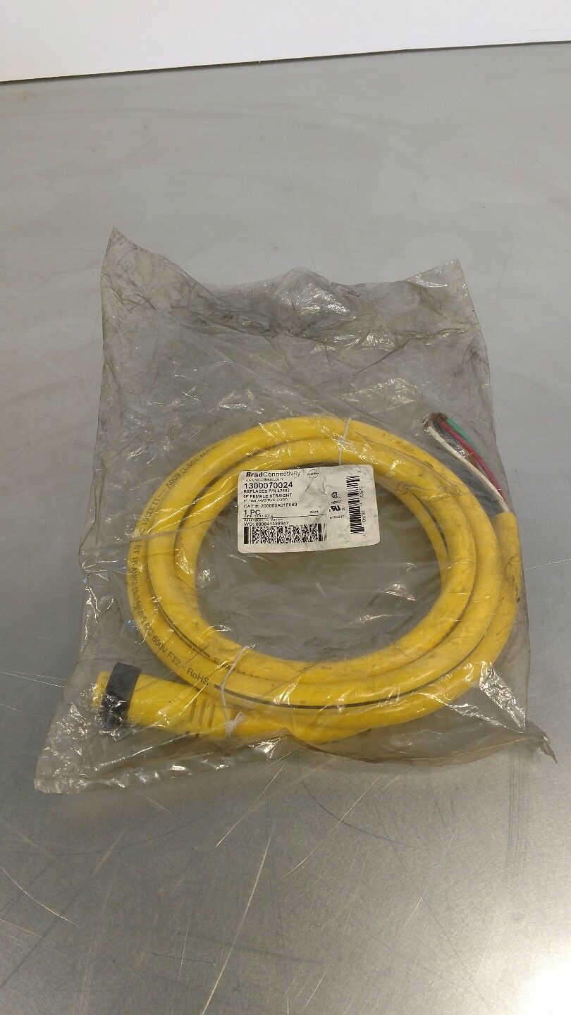 BRAD CONNECTIVITY 1300070024 6P Female Straight Cable 6A