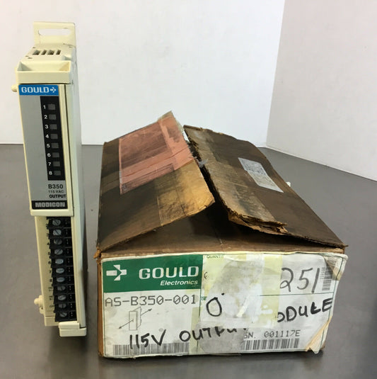 Gould  AS-B350-001  Modicon Output Module 115 VAC    Loc.3A-1