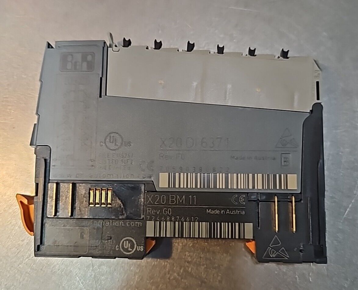 B&R Automation X20 DI 6371 with X20 BM 11  Digital Output Module.      Loc.3E-30
