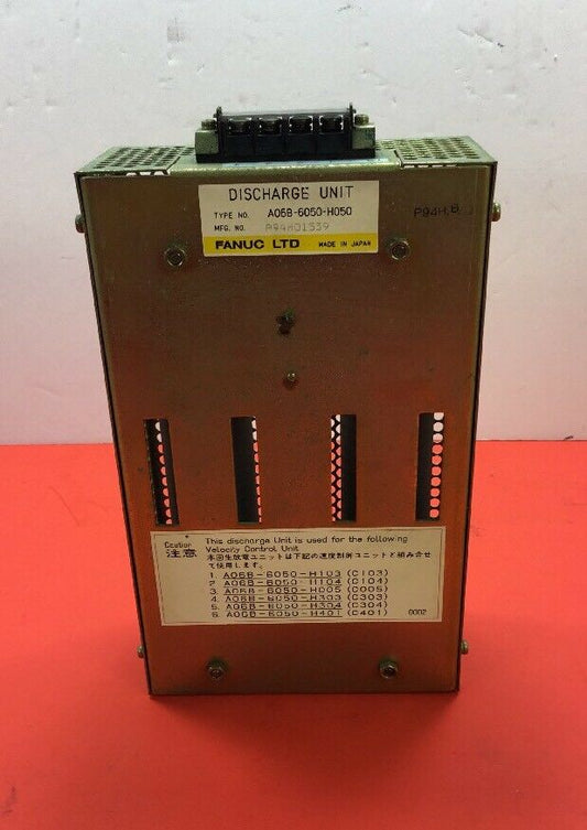 Fanuc LTD Discharge Unit A06B-6050-H050    4B