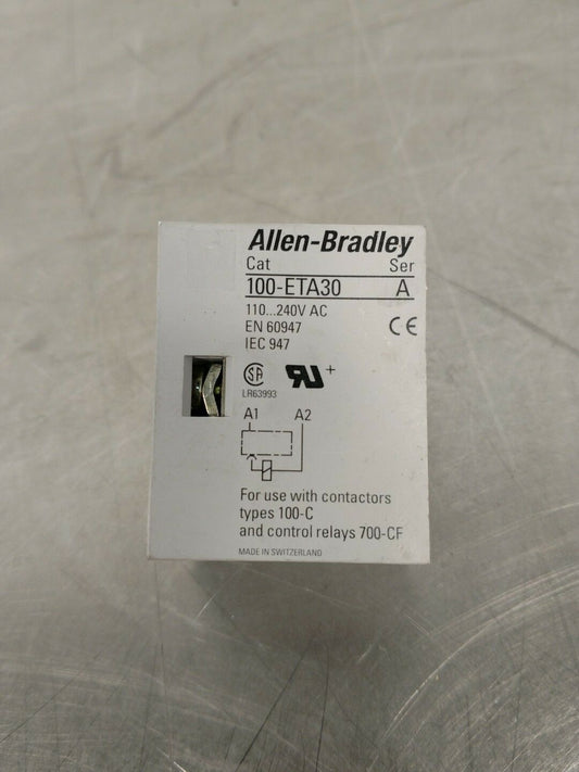 Allen Bradley 100-ETA30 Timing Module Ser A 4D
