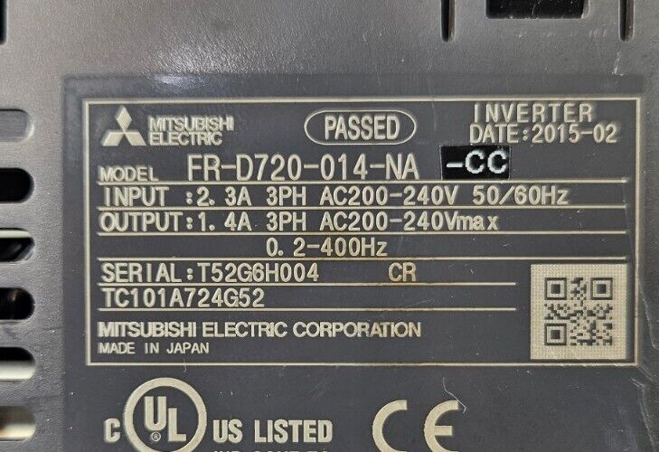 Mitsubishi FR-D720-014-NA MICRO INVERTER.                              Loc1B-17
