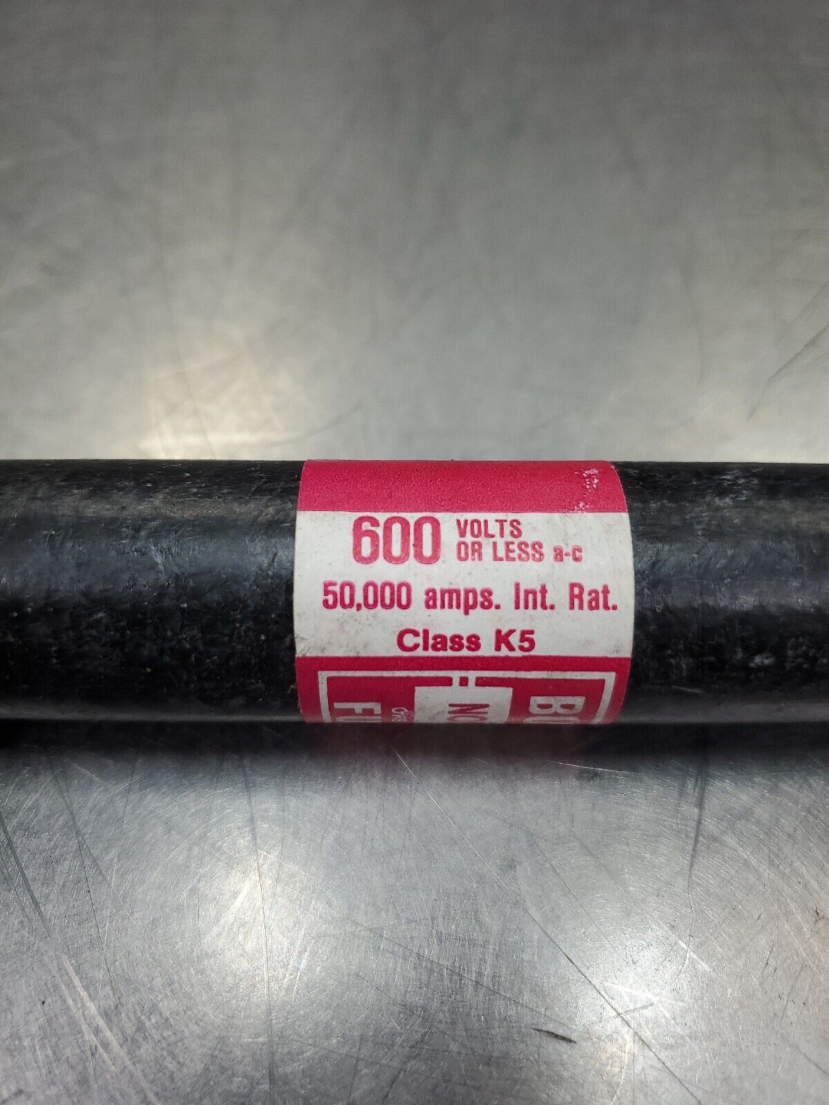 Bussmann NOS-40 600V 50000Amp One-Time Fuse.                                  4D