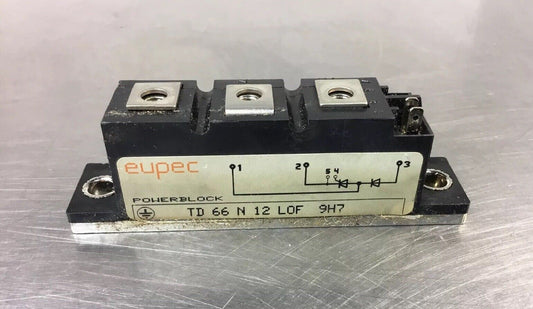 Eupec TD 66 N 12 LOF 9H7 Power Distribution Block TD66N12LOF9H7    4H