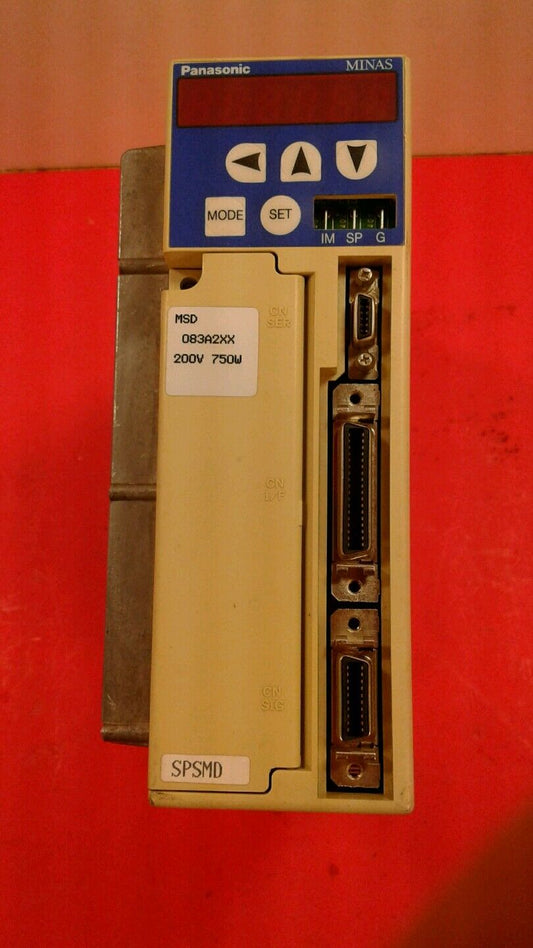 Panasonic AC Servo Driver MSD083A2XX Output 116V 3PH 4.3A 750W.     1E