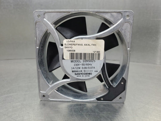 SANYO DENKI 109S025 230V 14/12W 0.08/0.07A Cooling Fan.                    4E-1