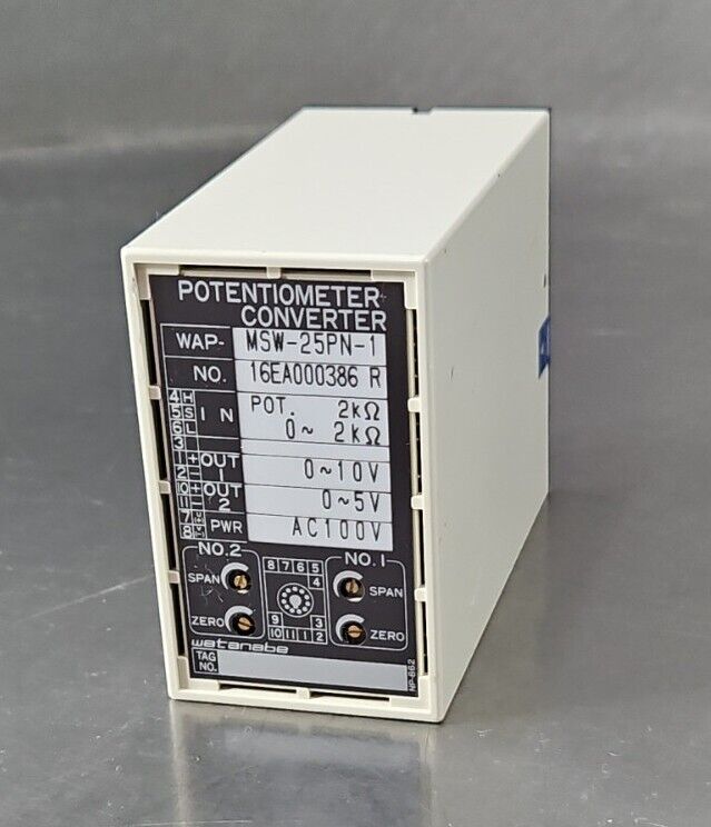 Watanabe MSW-25PN-1 Potentiometer Converter                                4E-20