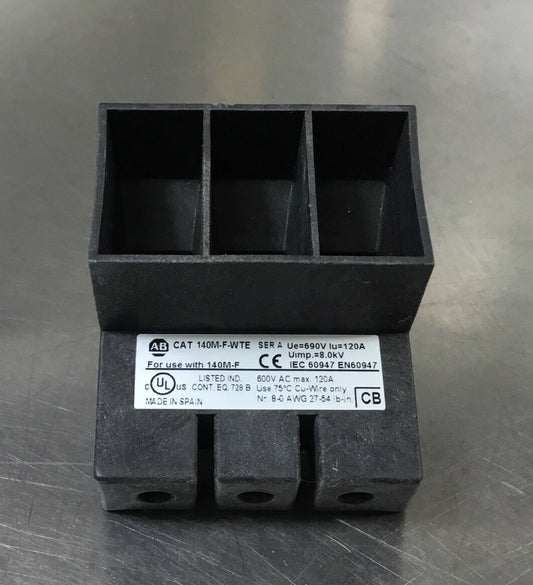 ALLEN BRADLEY  140M-F-WTE /A  Bus Bar 600VAC max. 120A     4C