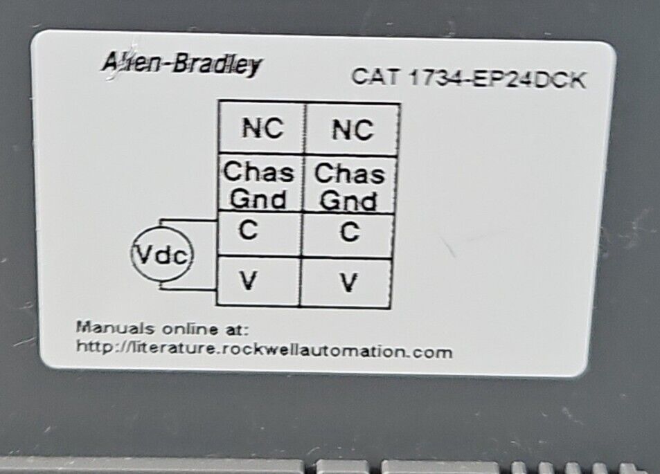 Allen-Bradley 1734-EP24DCK Ser. B with 1734-RTB/A.                         3C-20