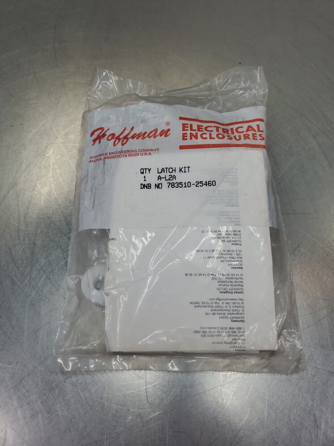 Hoffman 783510-25460 Enclosure Panel Latch Kit.                            4E-32