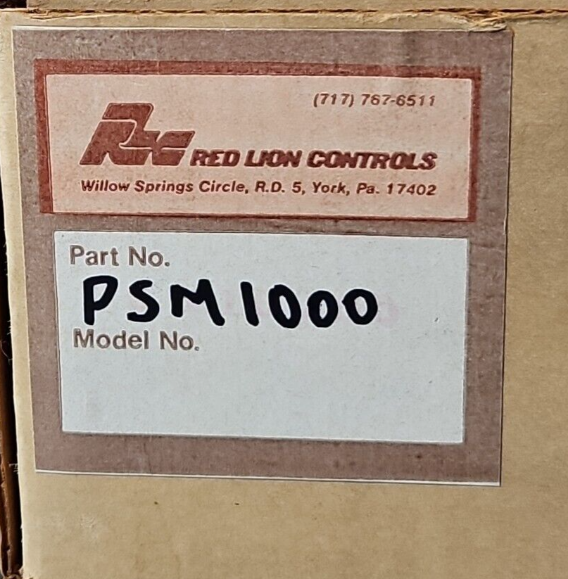 Red Lion Controls PSM1000 Interfacing Power Supply Module.  loc4E31