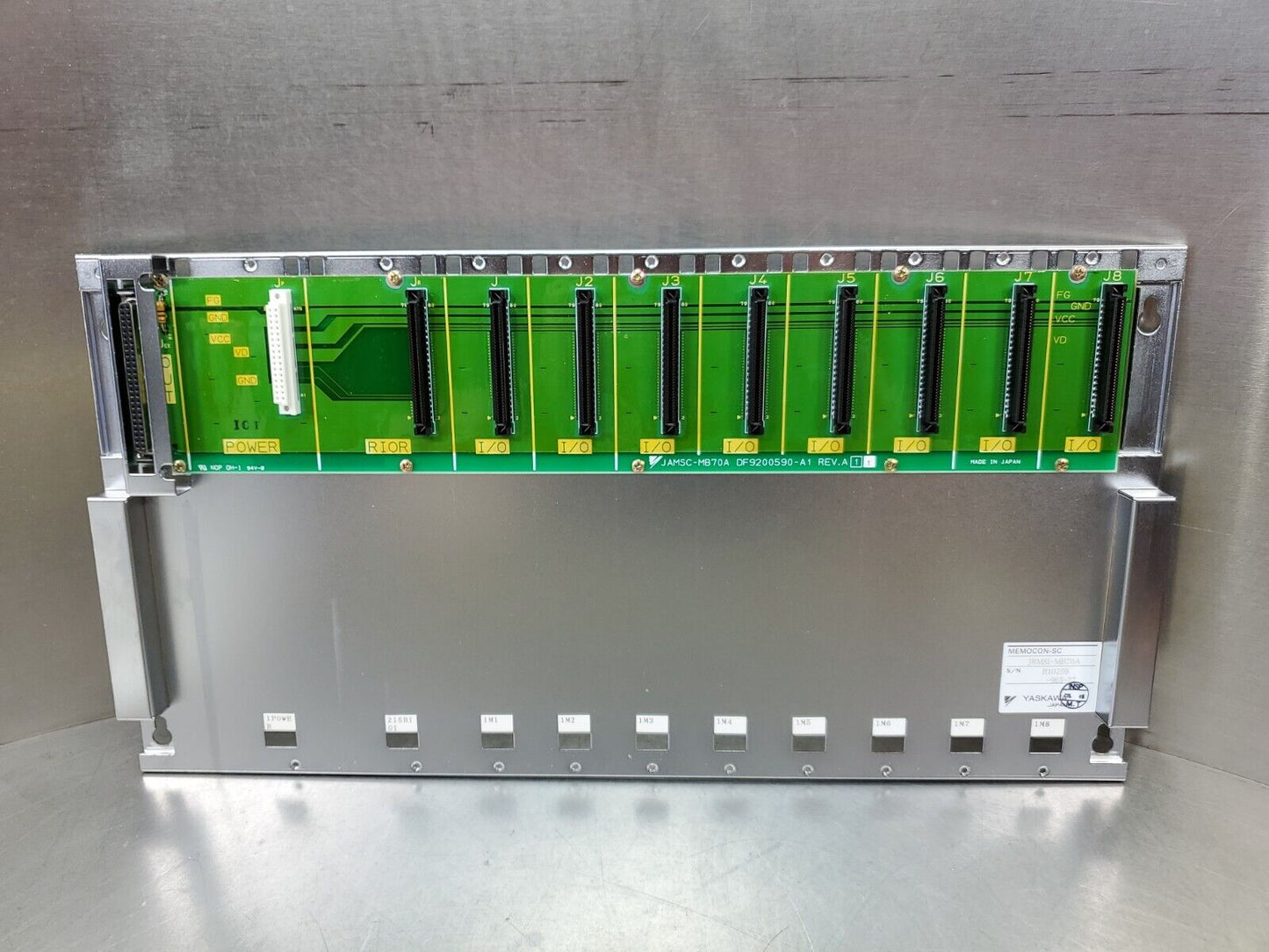 Yaskawa JAMSC-MB70A 10-Slot Backplane w/10 Modules ***See Description***    3F-5