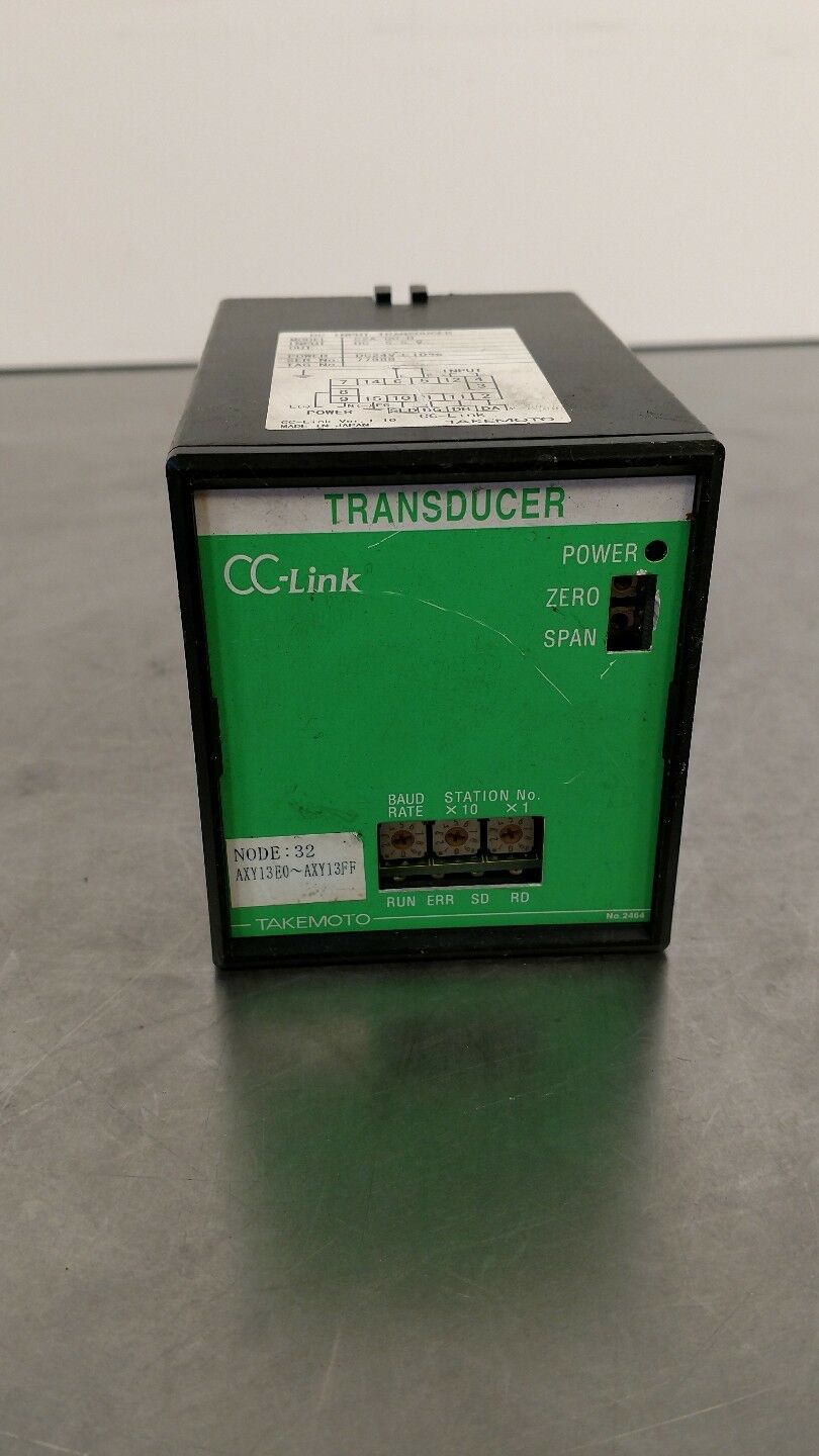 TAKEMOTO C2A-00-D DC INPUT TRANSDUCER 5D