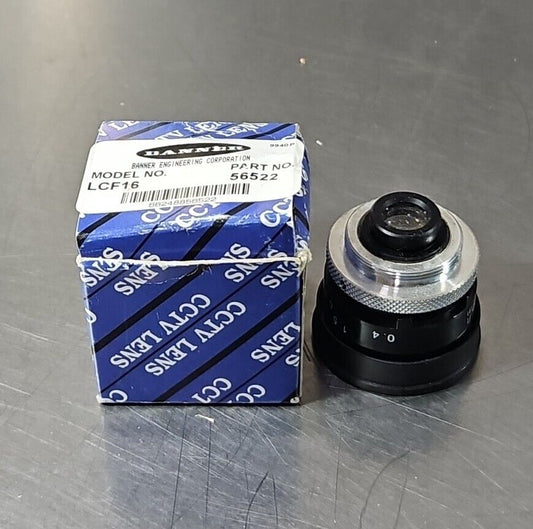 BANNER ENGINEERING LCF16S 16mm C-Mount Lens.                             Loc6E-7