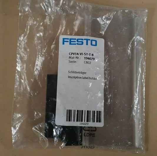 FESTO CPV14-VI-ST-T-8 INSCRIPTION LABEL HOLDER                   4D