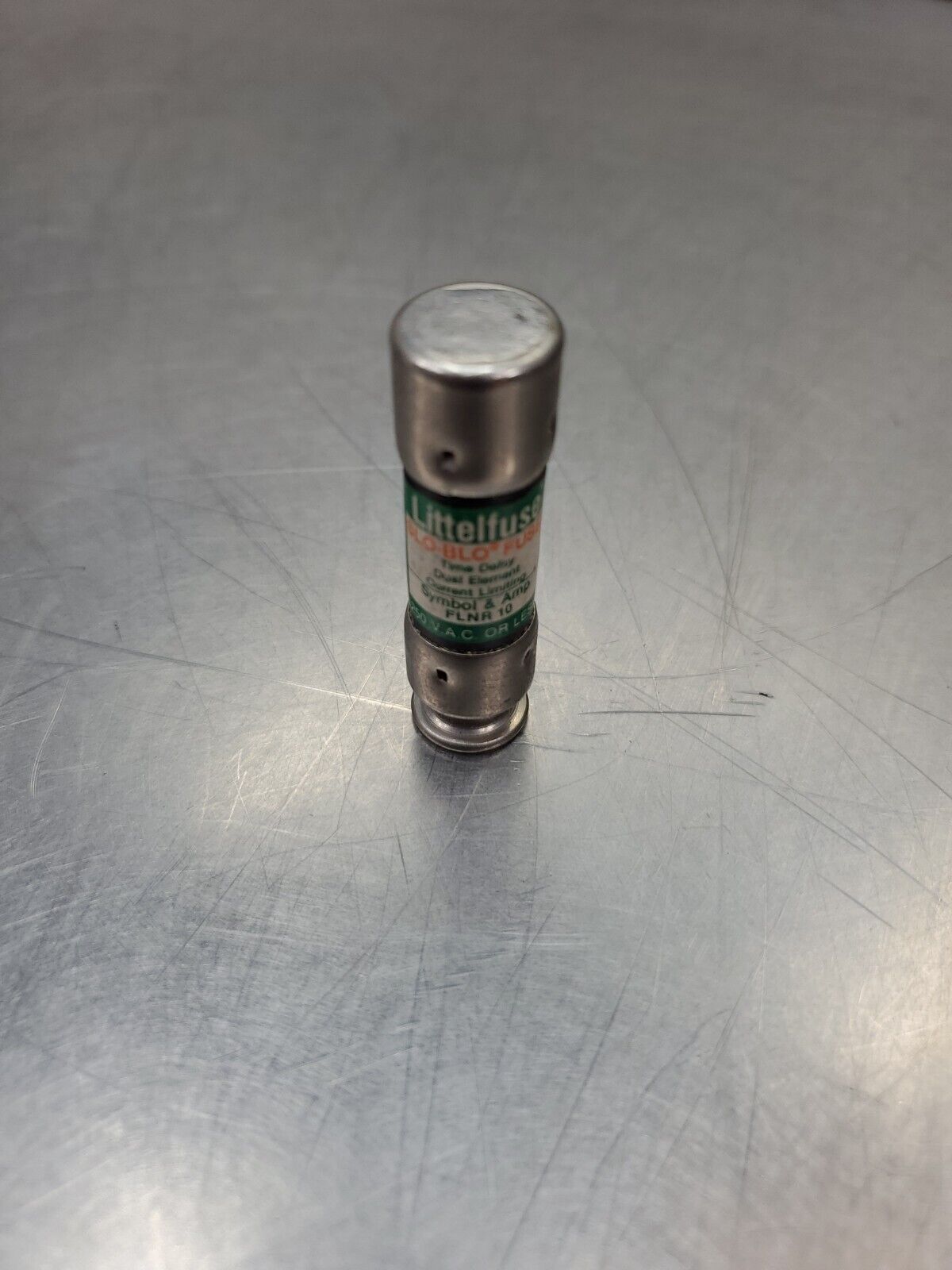 Littelfuse FLNR10 SLO- BLO Time Delay Fuse, 125VDC.                     4D-BOX#3