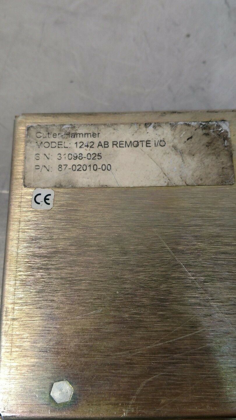 Cutler Hammer 1242 AB Remote I/O Module - 87-02010-00.      2D