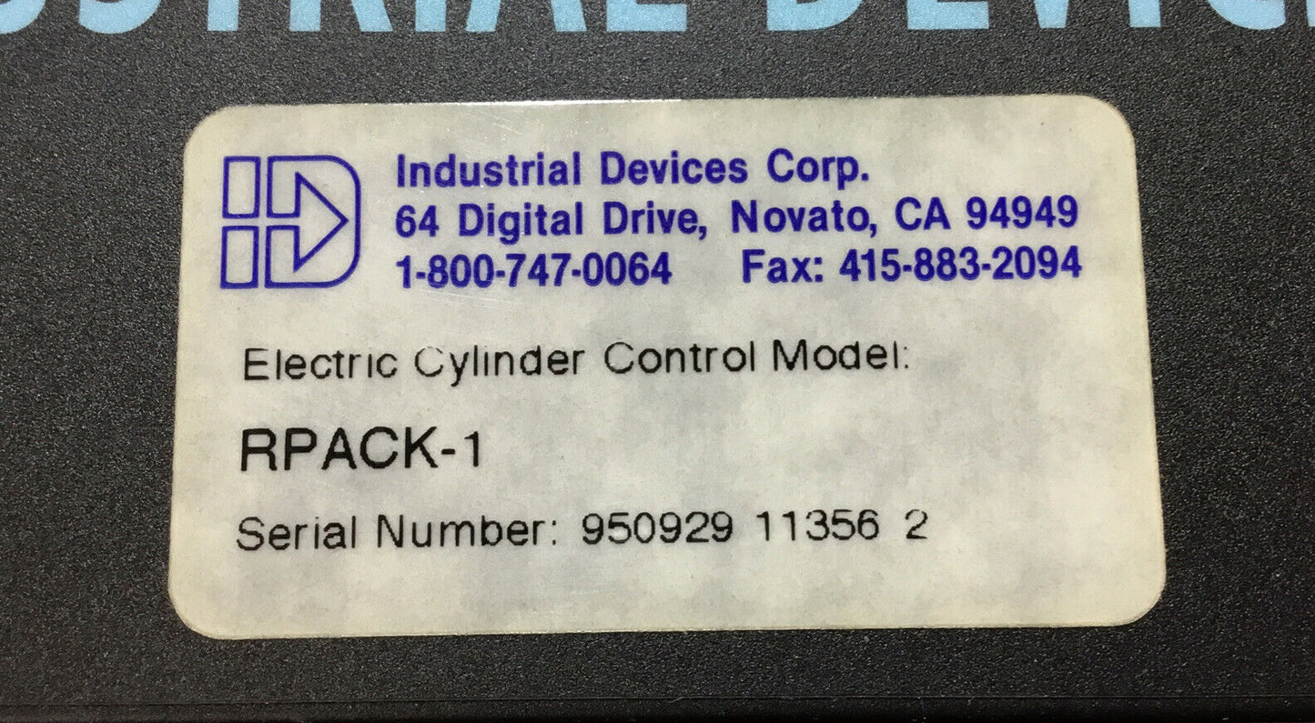 Industrial Drive Corporation  RPACK-1  115VAC Regen Control Module    1B
