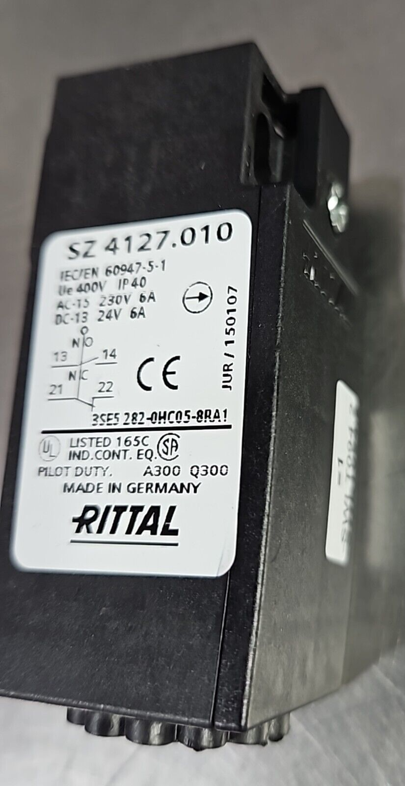 RITTAL SZ 4127.010 400V IP40 Door Switch. Loc 4G-1 – Palmetto ...