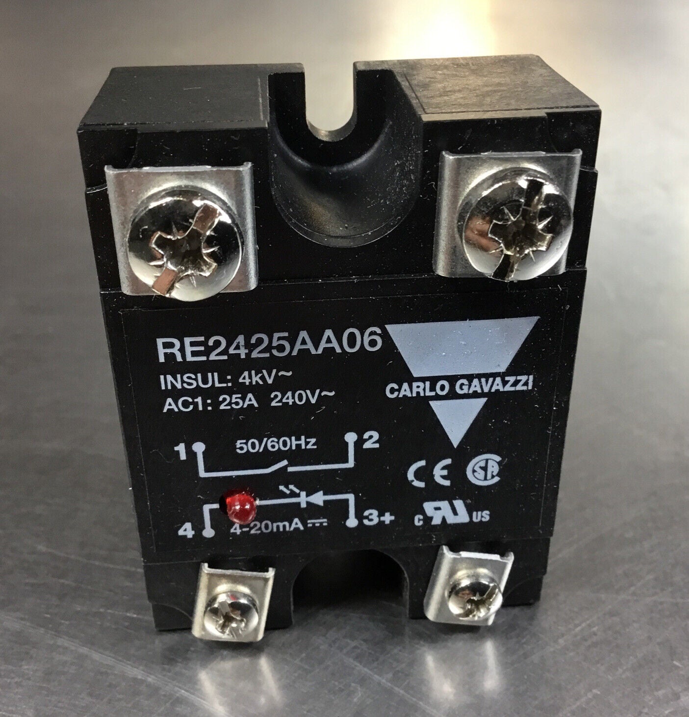 CARLO GAVAZZI  RE2425AA06  Solid State Relay 240V 25A    4H