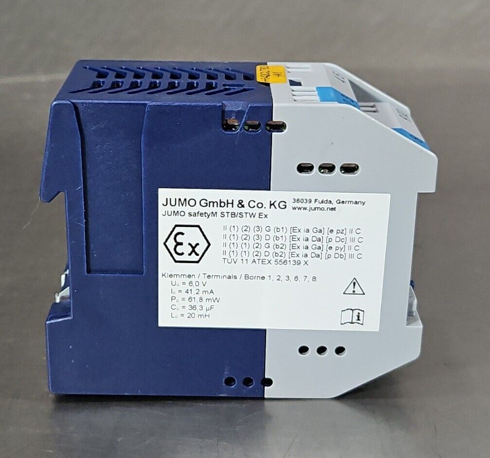 Jumo GmbH Safety M STB/STW Ex. Type:701155/8-01-0253 Safety Temp Limiter.  4E-22