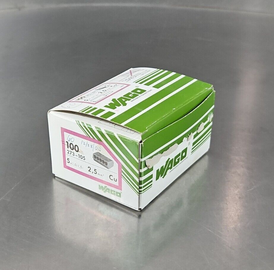 Wago 273-105 conductor Ground Terminal Block - Lot of 60                Loc3E-16