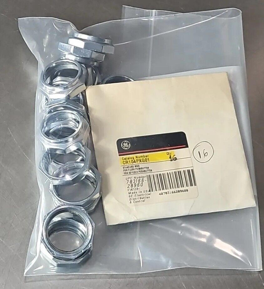 GE CR104PXG01 RING NUT MOUNTING. Pk w/16   Loc4E27
