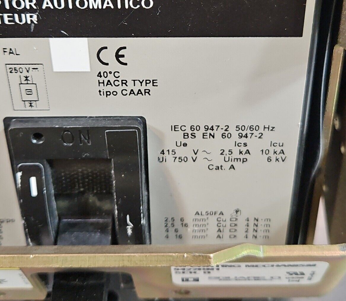 SQUARE D FAL34030 30 Amp 480 Volt w/9422RN1.                               4D-26