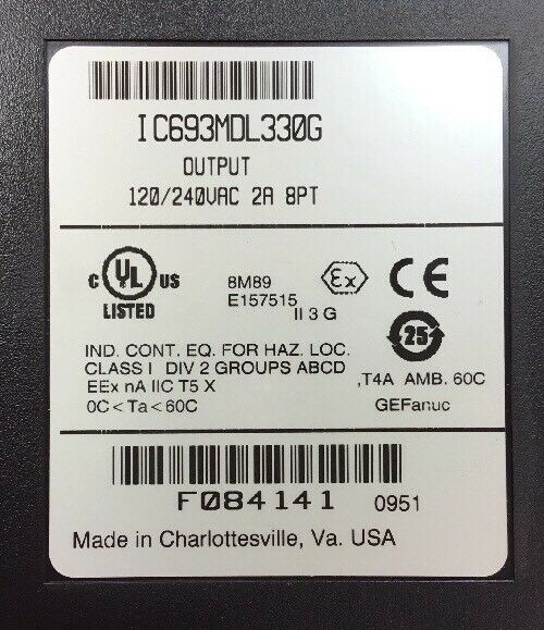 GE Fanuc Base 10-Slot PLC, IC693CHS391M, EMI Enhanced, See Description     3E-11