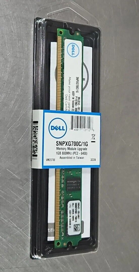 Dell PC2-6400 1 GB DIMM 800 MHz DDR2 SDRAM Memory (SNPXG700C/1G).          3B-24