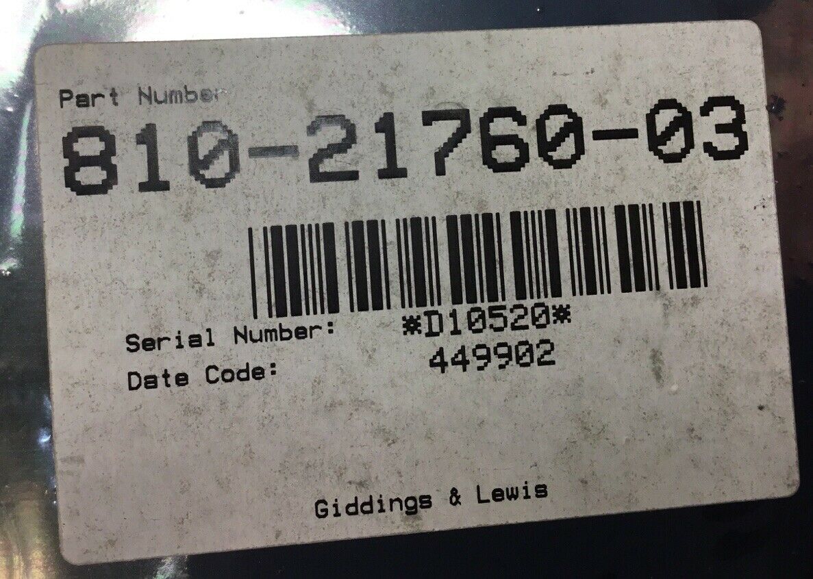 KEARNEY & TRECKER 2 WORD INPUT ISOLATOR BOARD ASSY 1-21760 / 810-21760-03  3D-18