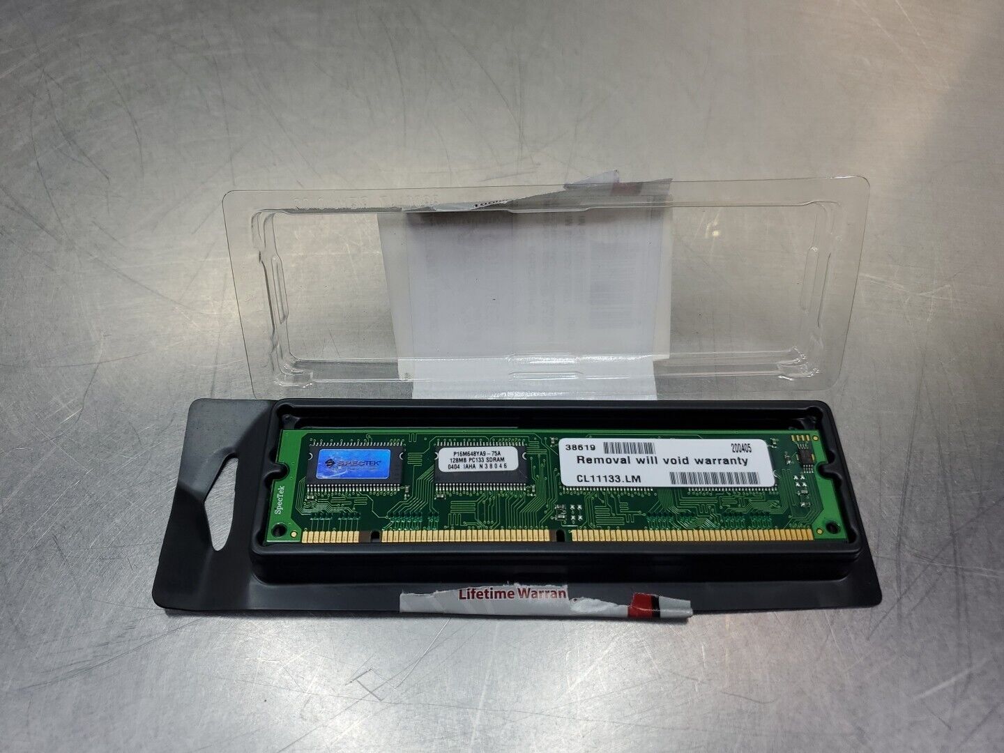 Spectek P16M648YA9-75A 128MB PC-133 SDRAM Card.                             3D-5