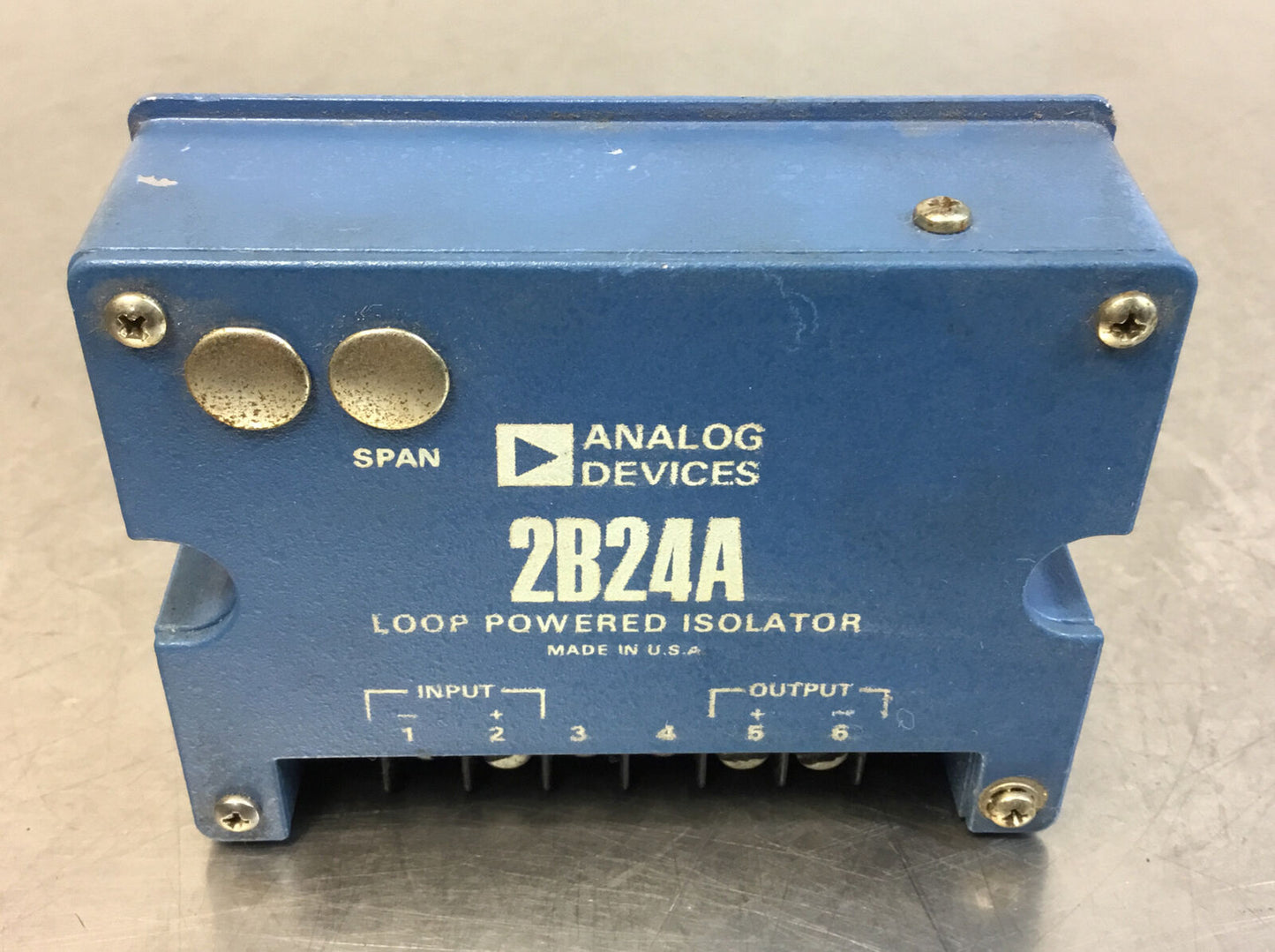 ANALOG DEVICES 2B24A LOOP POWERED ISOLATOR.     3D-2