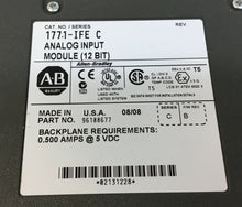 Load image into Gallery viewer, Allen-Bradley 1771-IFE/C Analog Input Module (12 BIT)  3C-2
