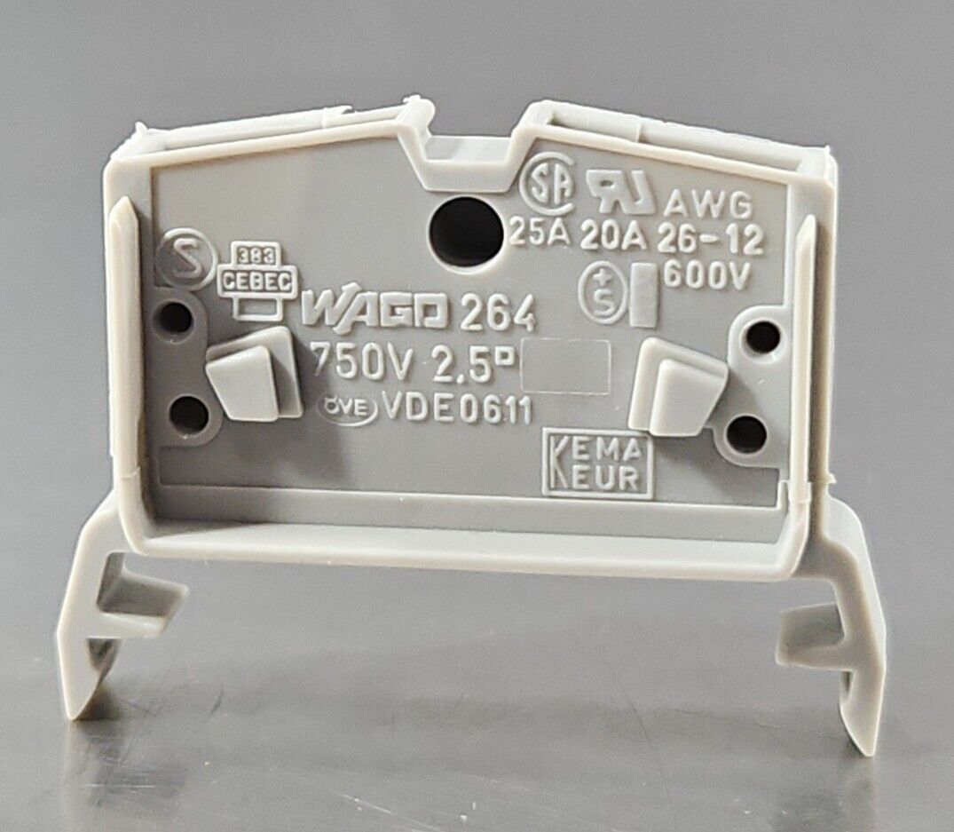 Wago 264-711 conductor Ground Terminal Block - Lot of 39.               Loc3D-25