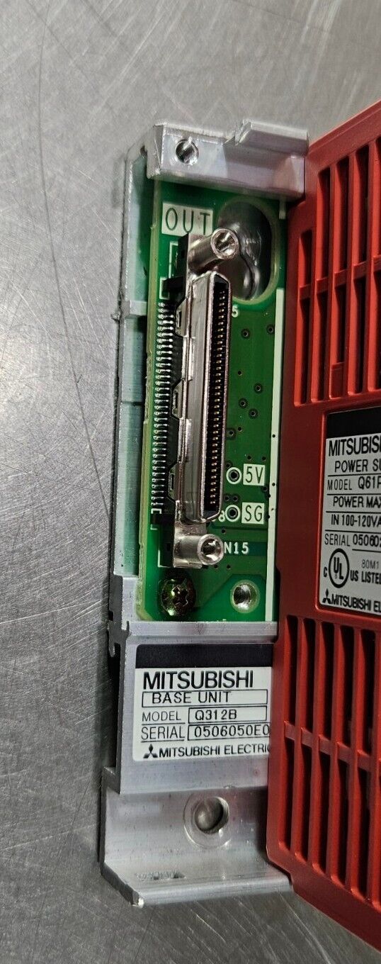 MITSUBISHI BASE: Q312B. MELSEC Q61P-A1/QJ72BR15/Q64RD/Q62AD-DGH.   Loc 3A-23