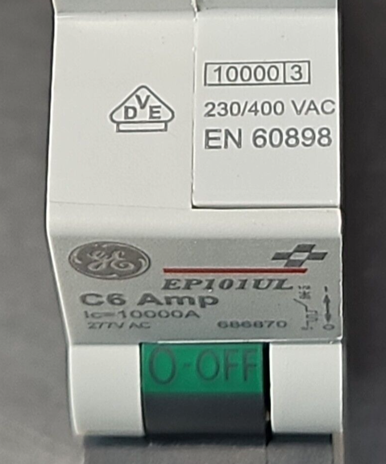 General Electric EP100UL C6 Amp 277VAC (Modular plus).         Loc4C25
