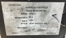 Load image into Gallery viewer, GEMS SENSORS / WARRICK CONTROLS  16DMD1M0  120VAC     3B-4

