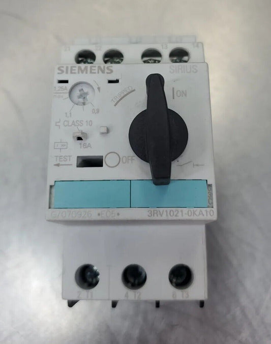 SIEMENS SIRIUS 3RV1021-0KA10 MOTOR STARTER.                                 4C-1