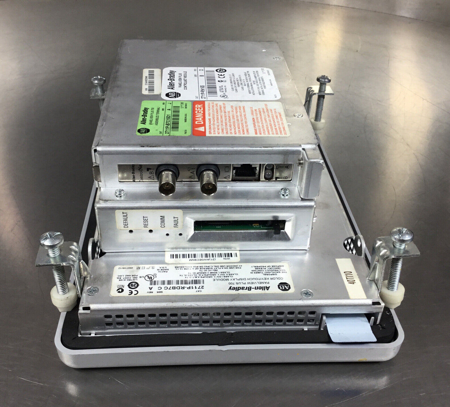 Allen Bradley   -   PANELVIEW PLUS 700  2711P-B7C15D1 /A  Rev:J  COLOR TOUCH  2C