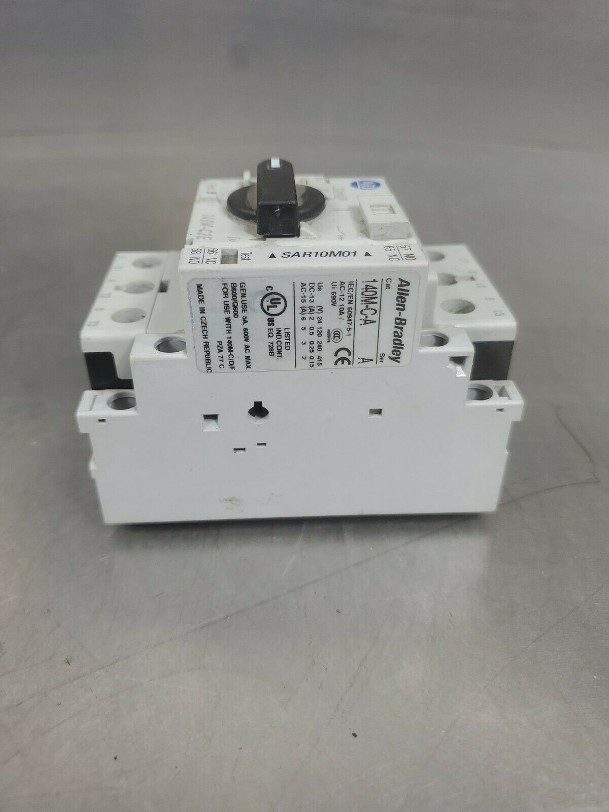 Allen Bradley 140M-C2E-B10 Manual Starter with AB 140M-C-A Contactor         4H