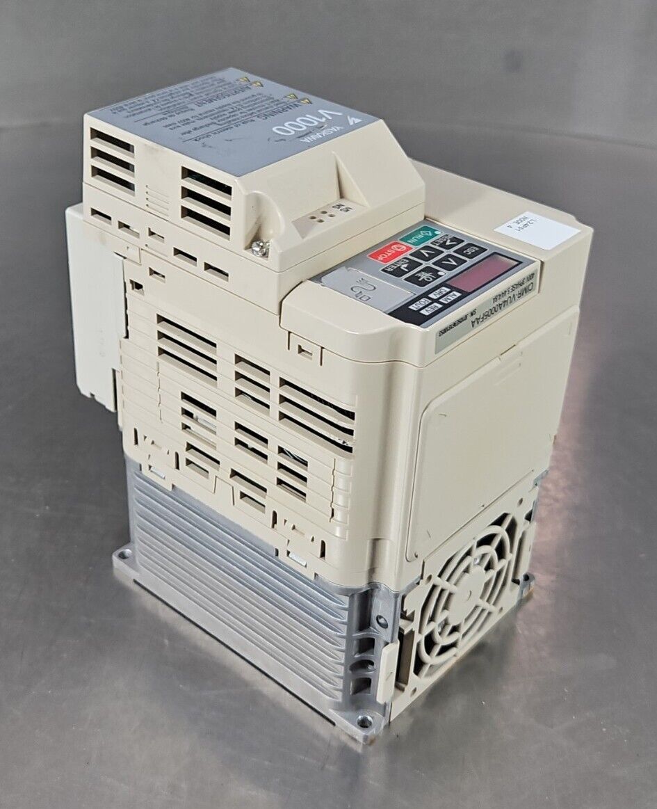 Yaskawa CIMR-VU4A0005FAA with SI-N3/V PRG:1019. V1000 AC Drive.            1B-16